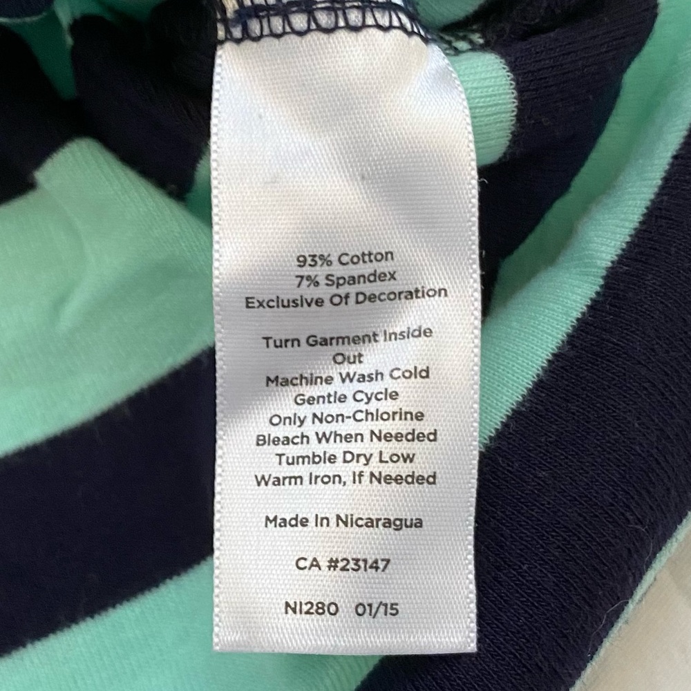 Talbots Size MP Striped Weekend Tee - Picture 8 of 8